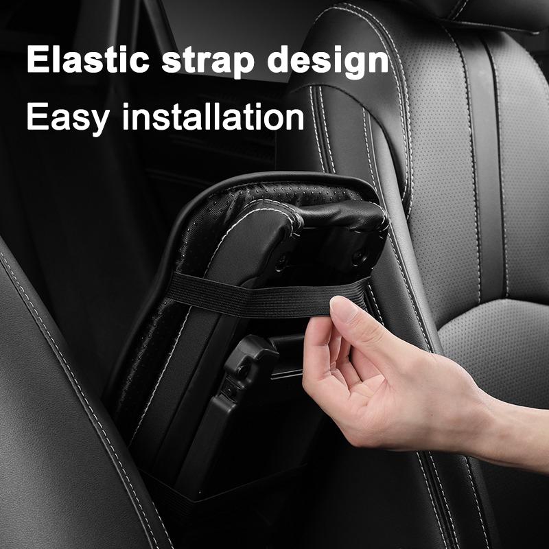 Leather Car Emblems Armrest Box Pad Decoration Mat Accessories For Porsche Cayenne Panamera Macan Boxster 911 Carrera-GT 928 944