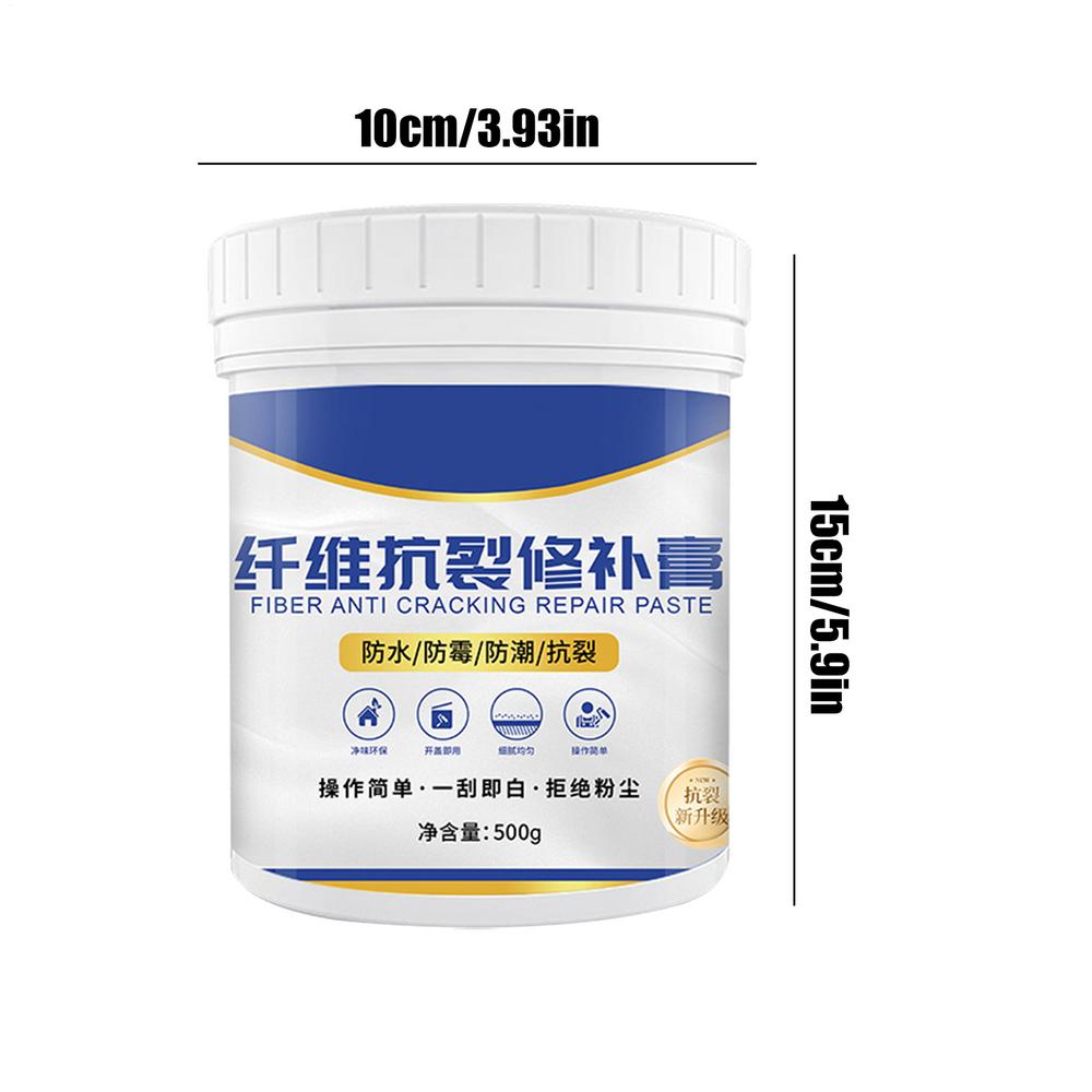 Wall Crack Repair Paste 500g Drywall Repair Paste Wall Mending Solution for Home Kitchen Crack Concrete Ceiling Exterior Indoor
