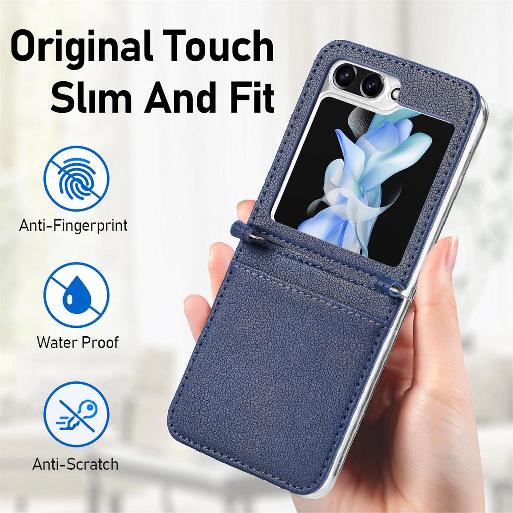 Shockproof Mobile Phone Bag Cover for Samsung Galaxy Z Flip6 5G Flip5 Flip 6 5 Flip4 Flip3 Flip2 Flip1 Flip 1 2 3 4 Card Holder