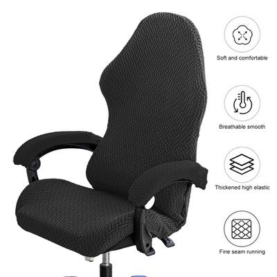 Zipper Chair Cover Thickened Elastic Gaming Chair Cover with Zipper Closure Protection for Computer Office Seat Wear-resistant
