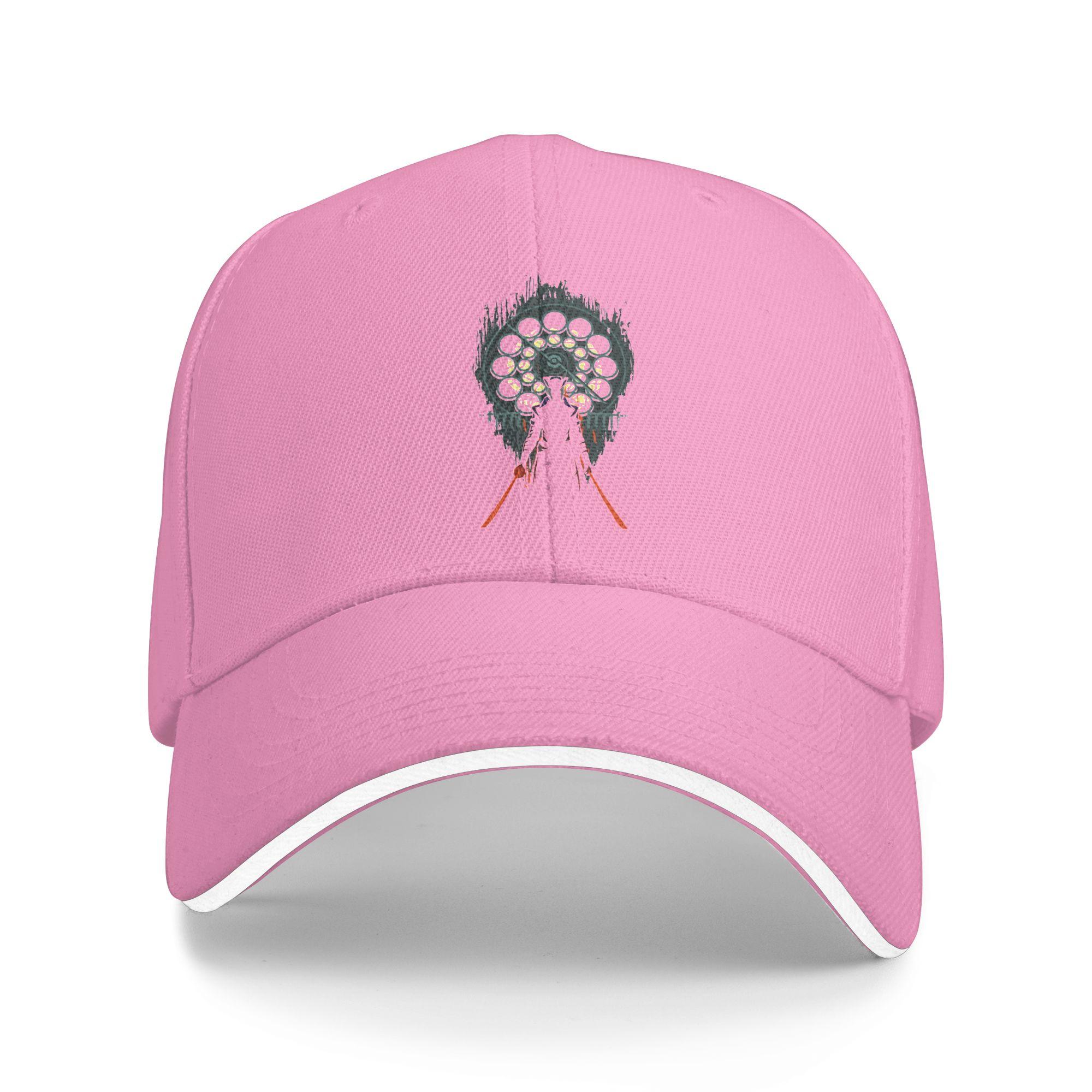 

Devil May Crys Baseball Cap Men Women Print Trucker Hat Summer Classic Kpop Rock Breathable Snapback Cap One Size розовый