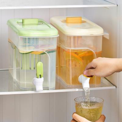 Kaltwasserkessel mit Zapfhahn, Kühlschrank, Kaltes Weißes Gekochtes Fruchtsaftgetränk, Fruchtteegetränk, Kaltwasserkessel mit großer Kapazität