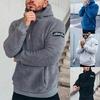 Cross-border Men's Fashion Hooded Plush Jacket - Hot Selling In Europe and America