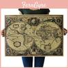 Dedc Globo Vintage Mapa do Velho Mundo Pôster de Papel Marrom Fosco Arte Decorativa Deslumbrante Para Amantes do Vintage