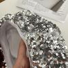 Sparkling Fashion Painter Hat Trendy Lady Octagonal Cap Glitter Sequin Beret  Outdoors Activities