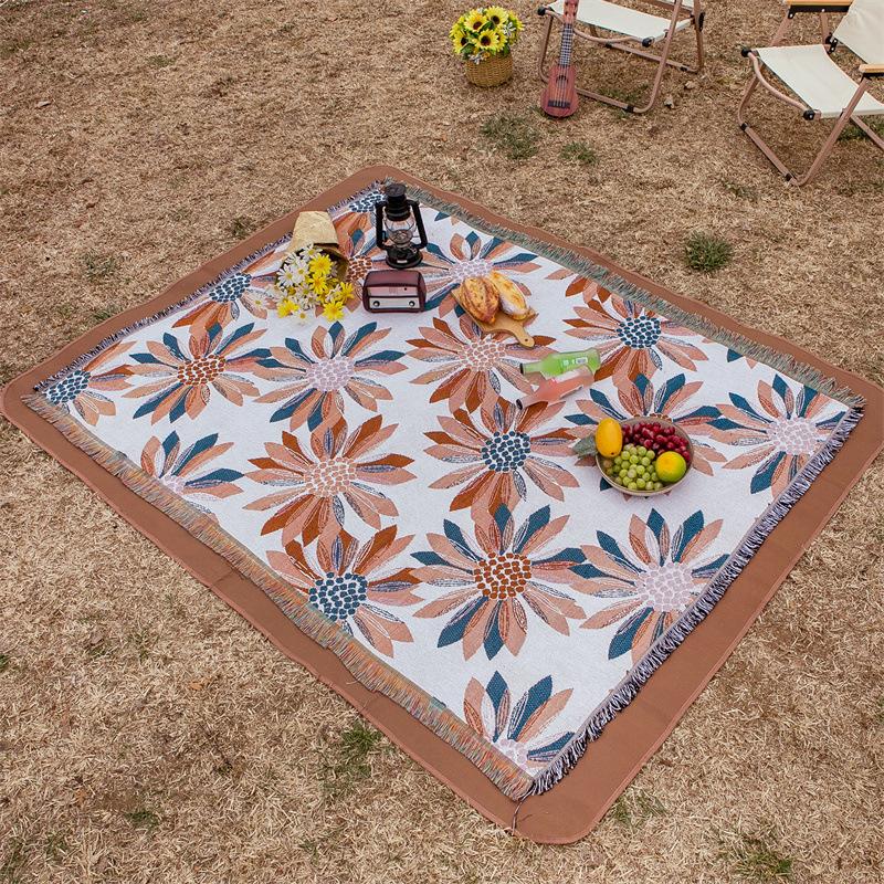 Korean Throw Blanket Sofa Sunflower Kawaii Sofa Cover For Bed Living Room Tapestry Carpet Sofa Blanket Knitting Cover Bedspread