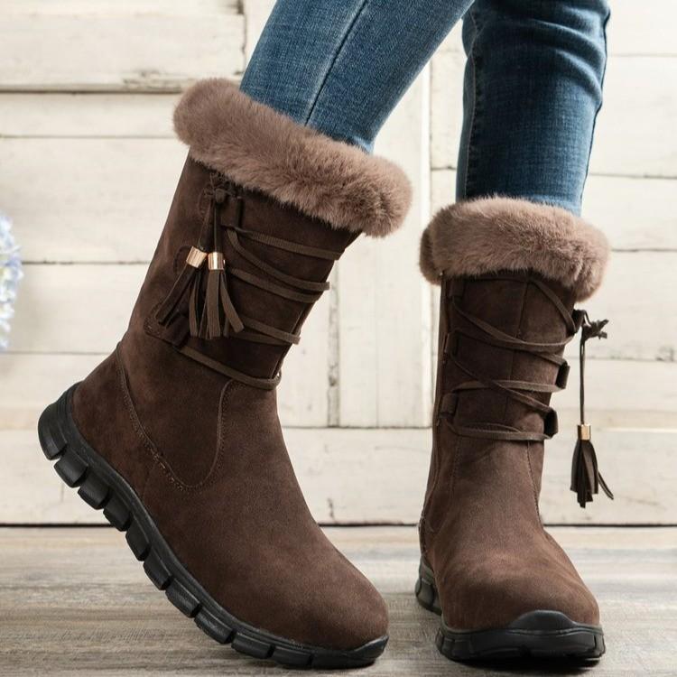 

Женские зимние сапоги, новая женская обувь, зимние бархатные утолщенные ботинки на толстой подошве с высоким голенищем, короткие ботинки, хлопковая обувь 36