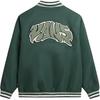 Vans Dunton Logo Print Baseball Collar Long Sleeve Jacket Men Jackets Green VN000G81BDX
