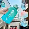 Water Bottle Summer Plastic Cup Student Adult High Value Outdoor Straw Sports Water Cup Large Capacity Plastic Cup LOGO