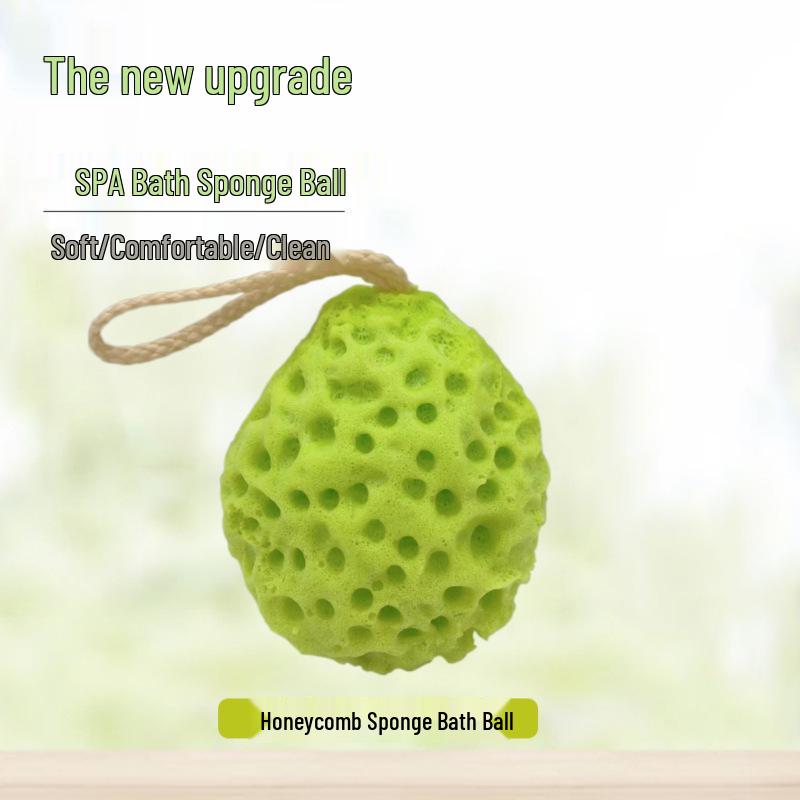 Soft Exfoliating Japanese Honeycomb Bath Loofah - Durable Cotton Bath Ball