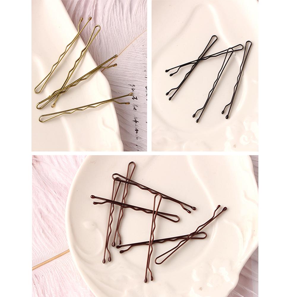 50 Stück/Packung Schlichte Legierungs-Haarspangen Hohe Elastizität Langlebig Wellenklammer Haarnadeln Kopfschmuck Haaraccessoire