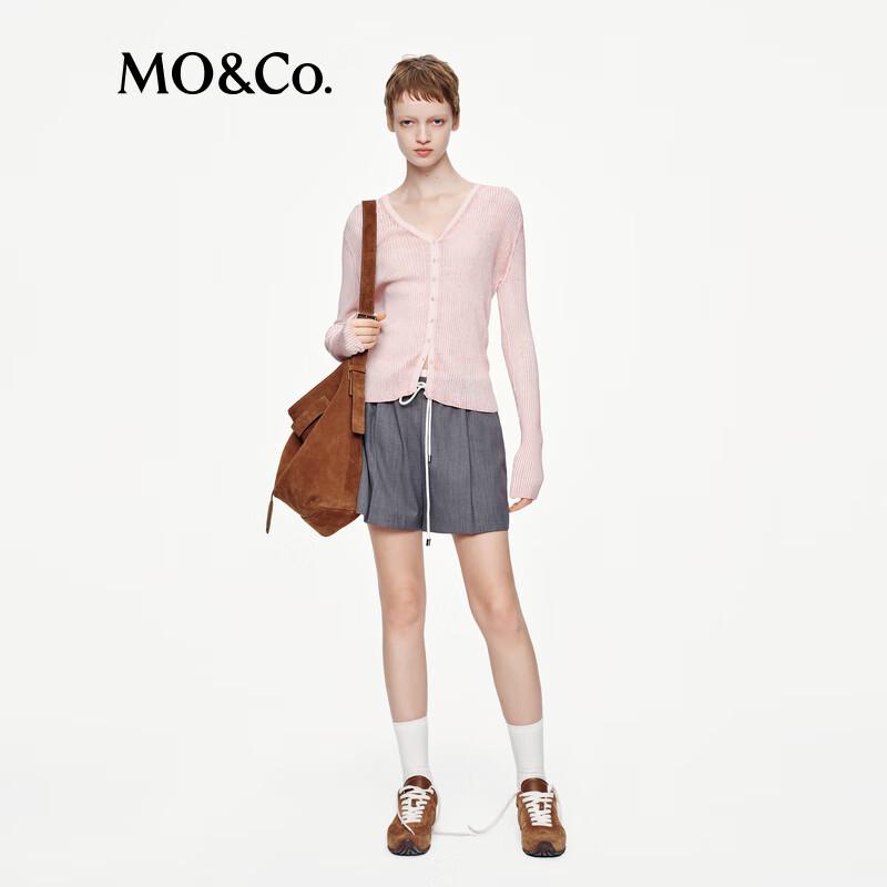 

MO&Co. Легкий вязаный кардиган с V-образным вырезом на осень 2025 года S / 160