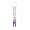 Macaroon Color Acrylic Chunky Chain Keychain Candy Color Keyring Wrist Lanyard  Backpack