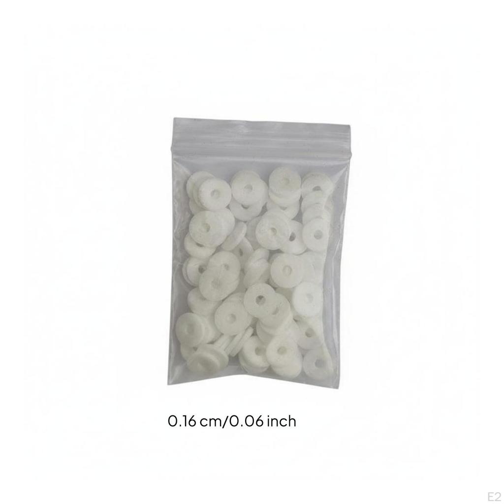 90 Pieces Piano Felt Washer Small Round Shape Keyboard WearResistant Repair Part for