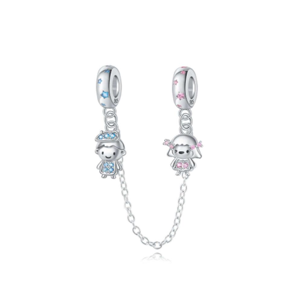 925 Silber Charms Passend für Original Armband Damen Schmuck Geschenk Schmetterling Stern Mond Herz Liebe Klemme Perlen Sicherheitskette Anhänger