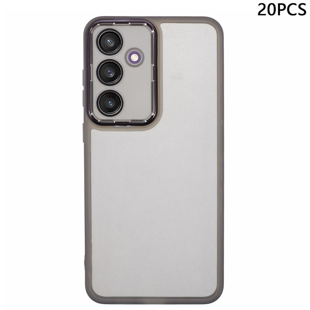 Bulk Purchasing 20Pcs For Samsung Galaxy S24 FE Case Electroplated Camera Frame TPU Phone Cover Precise Cutouts