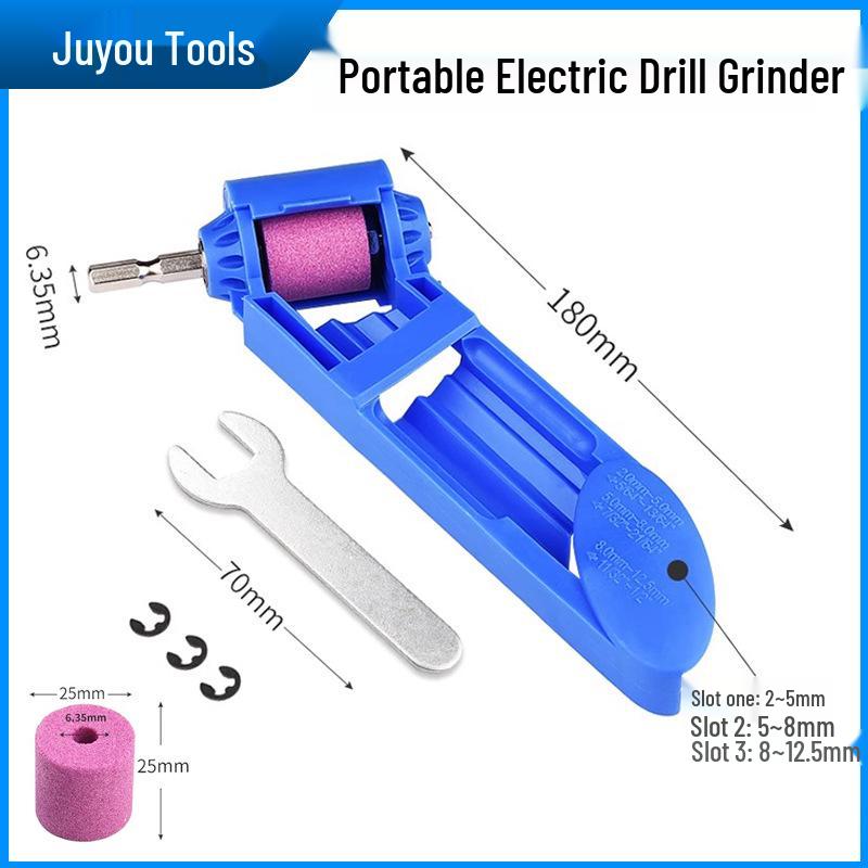 Electric Portable Drill Bit Sharpener for Iron Straight Shank Twist Drills