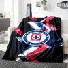 1 pezzo Squadra di Calcio (15) Coperta, Regalo, per Uomini e Donne, Coperta Morbida, Ottima per Divano Letto Divano Viaggio, Coperta Leggera in Flanella