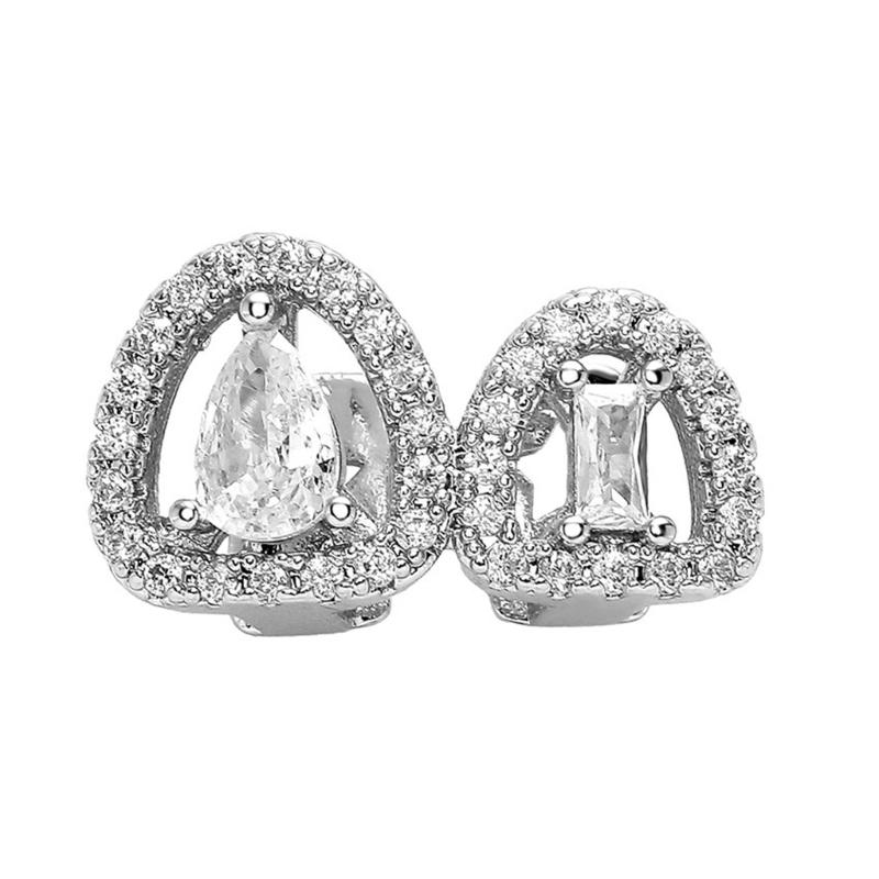 

Дизайн «Пустое сердце» Медные гриллзы Портативный аксессуар для вечеринок и любителей фестивальной моды