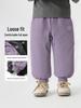 2025 European Boys' Padded Cotton Pants: Warm Woven Trousers for Toddlers & Children - New Autumn/Winter Collection