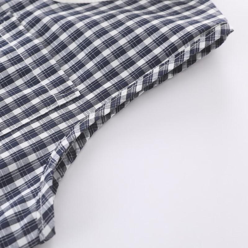 Montagut Girls' Plaid Sleeveless Bubble Dress