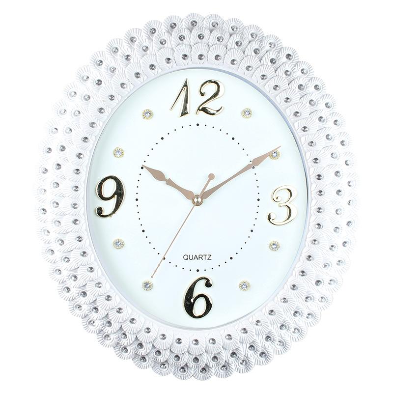 46CM Atmospheric Retro Wall Clock Living Room Creative Table Hanging Wall Modern Silent Clock Entrance Personalized Quartz Clock