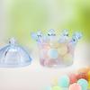 12Pcs Gift Bags Transparent Crown Plastic   Box For Party Gift Chocolate Boxs;Pink: