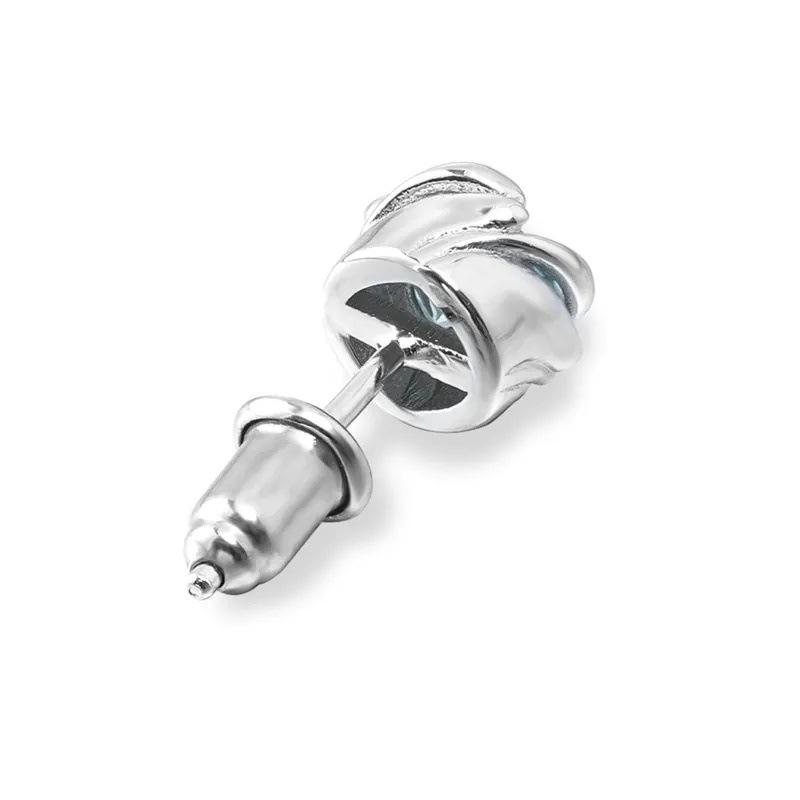 Zircon Romantic Rose Stud Earrings - Hip Hop Style, Versatile & Unique Design