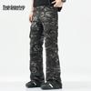 Mark Fairwhale Men's Camouflage Slim Fit Flare Cargo Pants