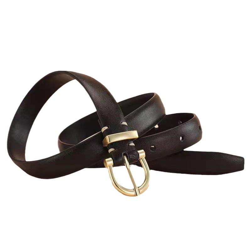 2025 New Women's Fashionable Leather Pin Buckle Belt for Jeans - Versatile and Stylish