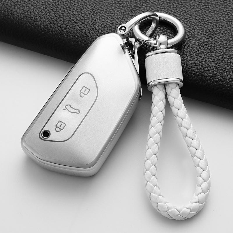Soft Tpu Car Key Case Cover Shell Fob For Vw Volkswagen Golf 8 Mk8 Id3 Id.4 Cupra Skoda Octavia A8 Seat Leon Mk4 Accessories
