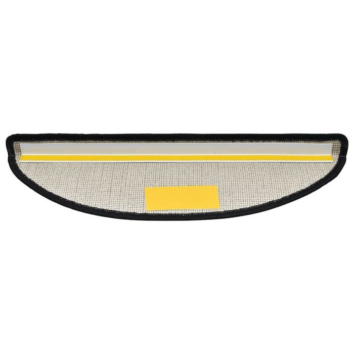 VidaXL Tapis d'escalier 30 pièces 56 x 17 x 3 cm Anthracite Demi-rond 3365733