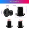 Akso Aoyupe 4pcs Black 304 Stainless M 10 x 1.25 Volt Motorcycle Rearview Mirror