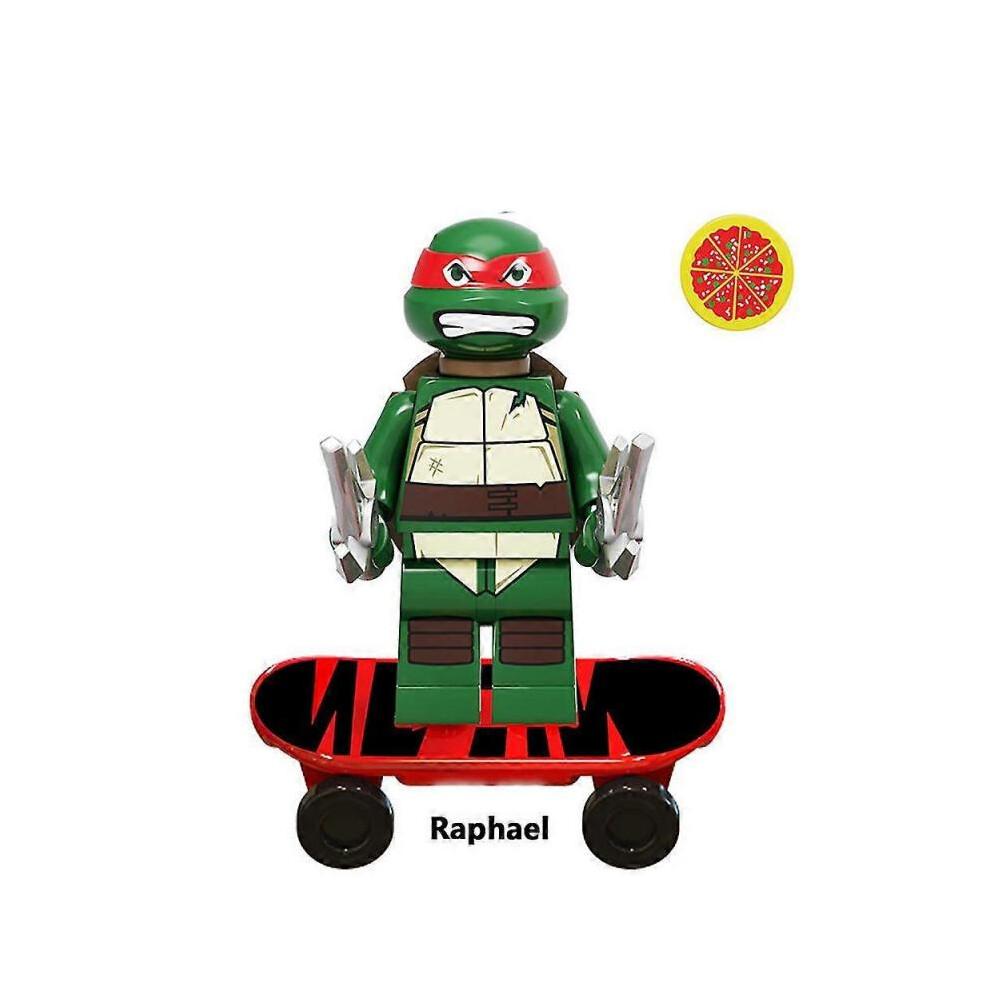 12 szt. Seria Wojownicze Żółwie Ninja Raphael Leonardo Michaelangelo Donatello Minifigurka Mini Zmontowany Klocek do Budowania Zabawka Prezent dla Dzieci