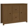 814567 vidaXL Buffet Marron miel 100x35x74 cm Bois massif de pin