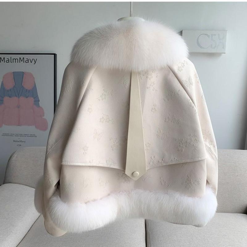 Xiaoxiangfeng Imitation Fox Fur Short Style Winter New Thickened Warm and Stylish Small Coat for Women's