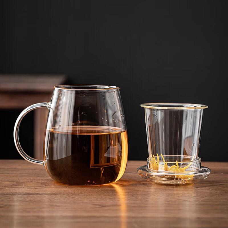 Mushroom Glass Tea Infuser Cup