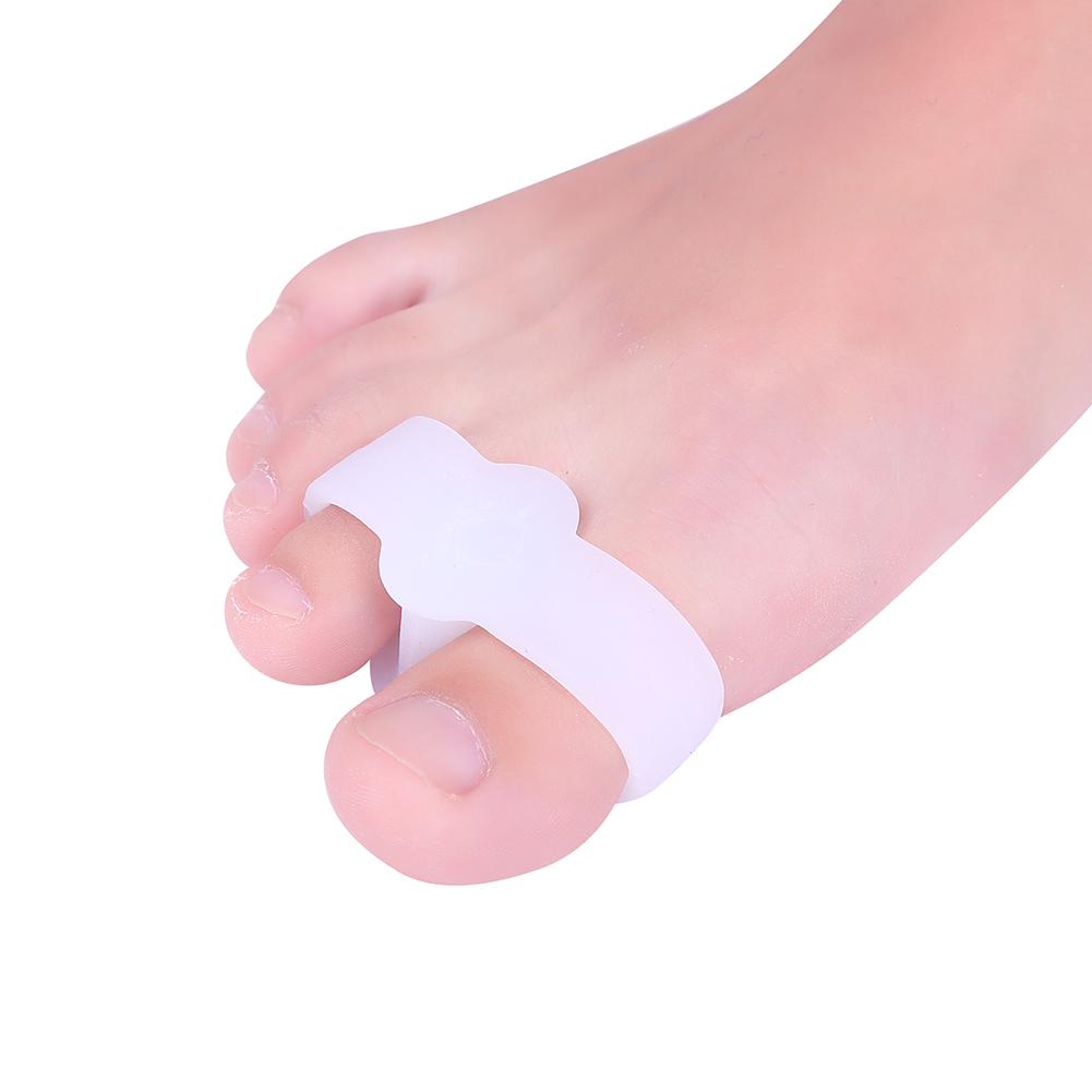 2PCS Silicone Gel Toe Protector Straightener Separator Alignment Pain Relief LJ