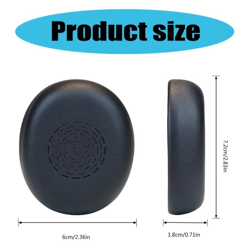 Comfortable Ear Pad for Evolve2 65UC/MS Flexible Wireless Office Headsets, Ear Pad Enhances Noise Isolation Foam Pad
