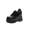 Fashion 11CM Wedge Pumps Autumn Genuine Leather Spring Spring Shoes Hidden Heels Moccasins Women Platform High Brand Female Shoes