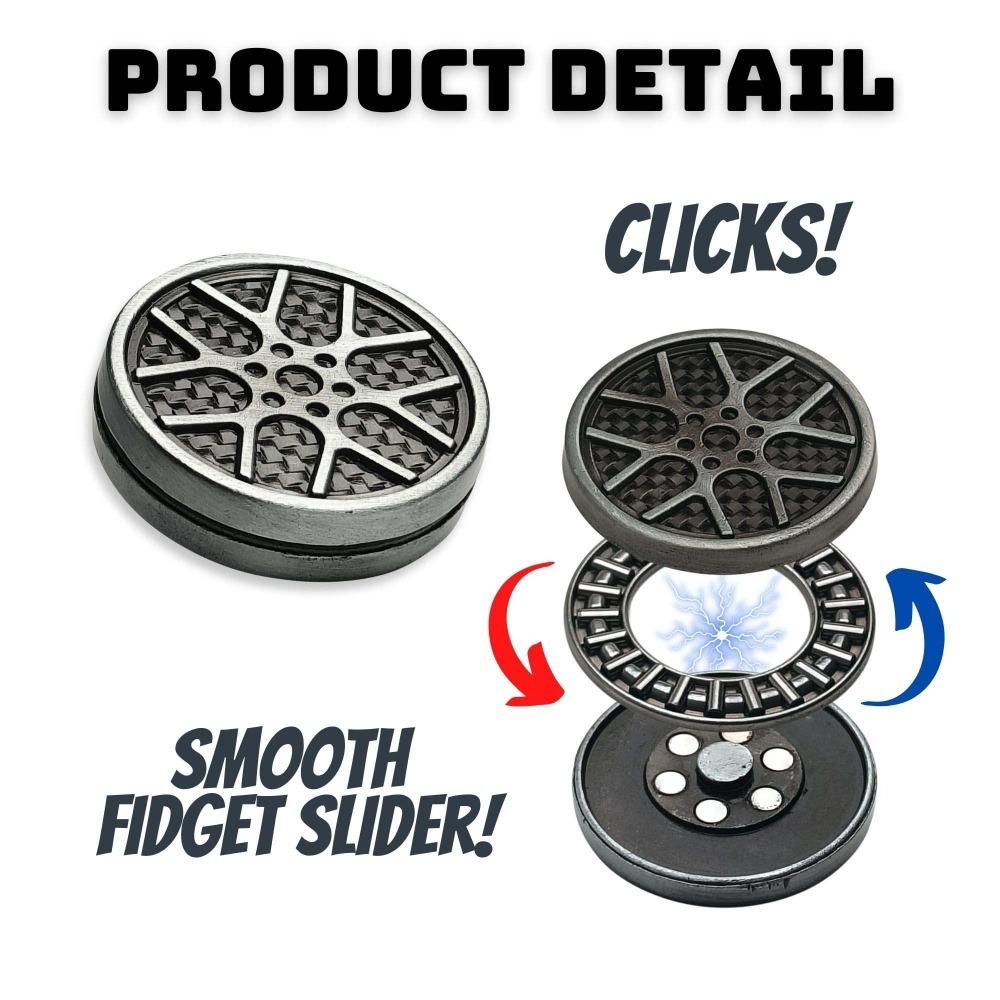 EDC Metal Magnetic Fidget Slider Toys Adults Stress Anxiety Relief Toys Hand Spinner for Autism Sensory Stress Relief Toys Gifts