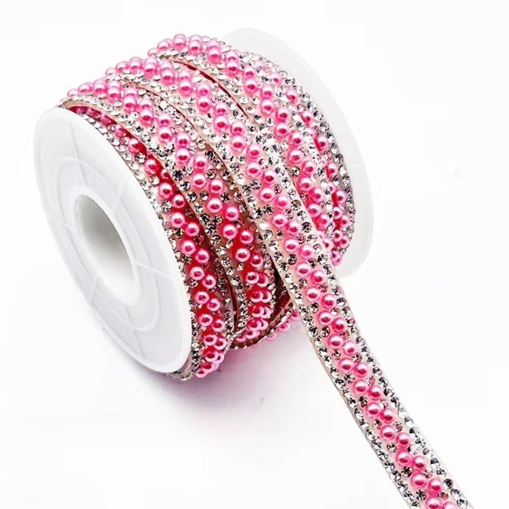 3 Yards Colorful Self Adhesive Crystal Strip Shiny Flexible Rhinestone Strip 3mm/6mm DIY Decoration Glass Rhinestone Trim
