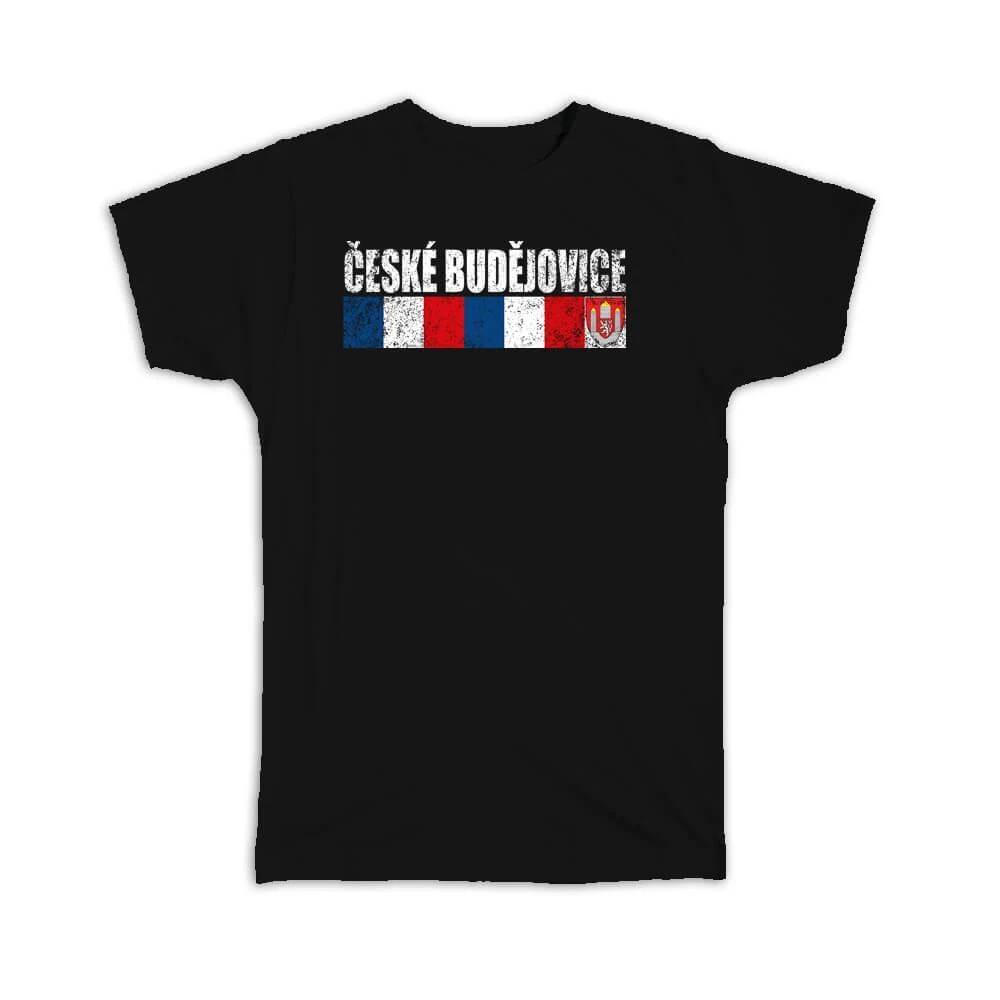 

Gift T-Shirt : Ceske Budejovice Czech Republic Distressed Retro Expat L