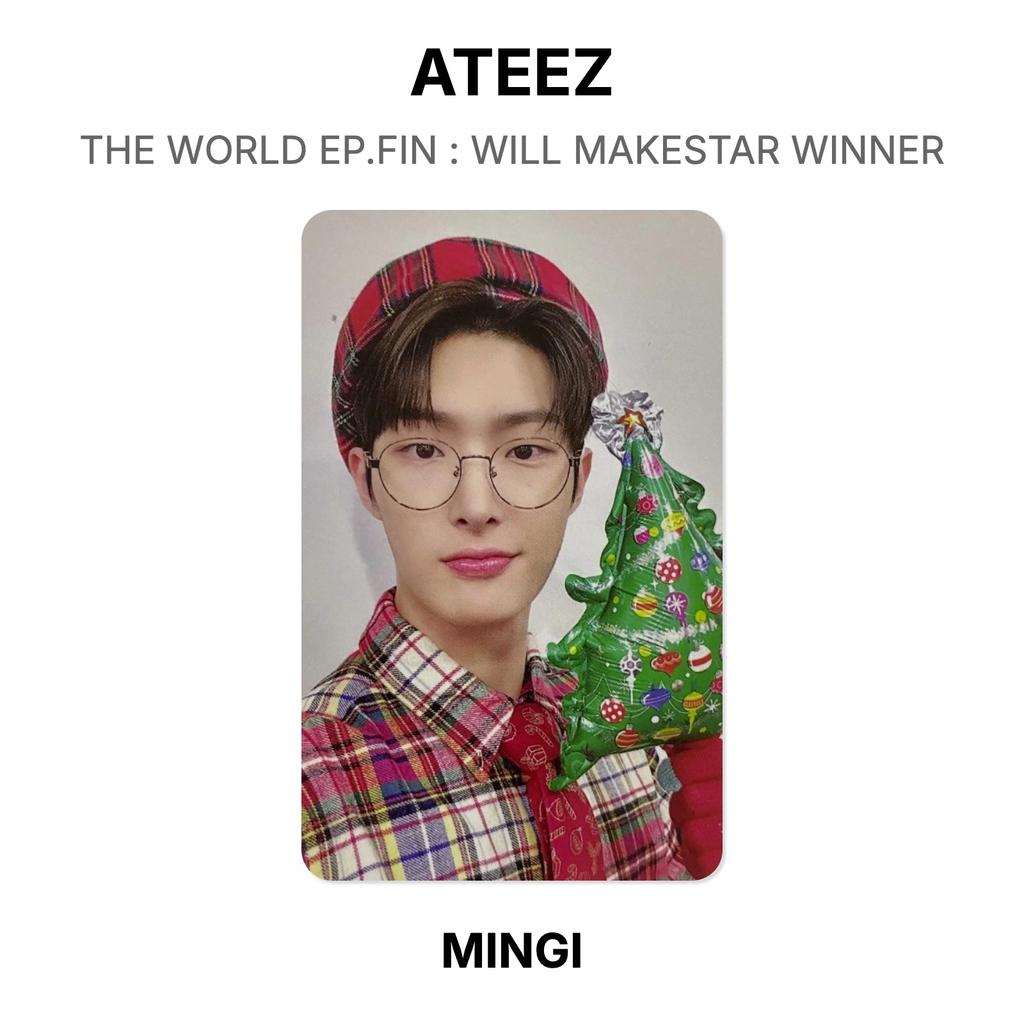 ATEEZ THE WORLD EP.FIN : WILL MAKESTAR WINNER Official Photocard