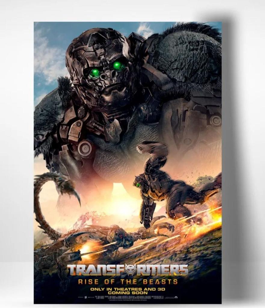 Transformers Rise of the Beasts Metal Poster, Movie Wall Art 20x30cm