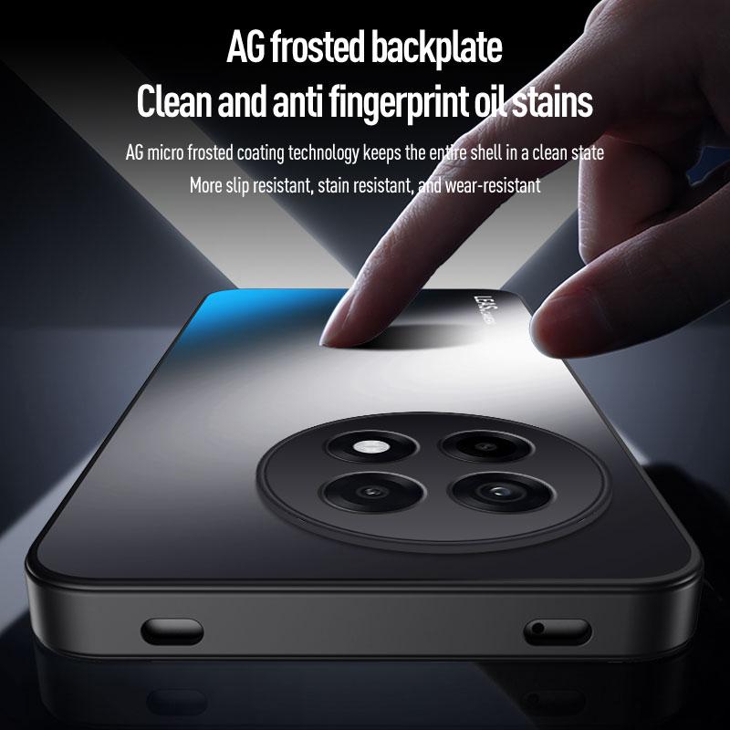 EUCAGR For OnePlus Ace 5 Pro Luxury ShockProof AG Frosted Soft TPU+PC Matte Back Cover For OnePlus Ace5Pro Phone Case Coque