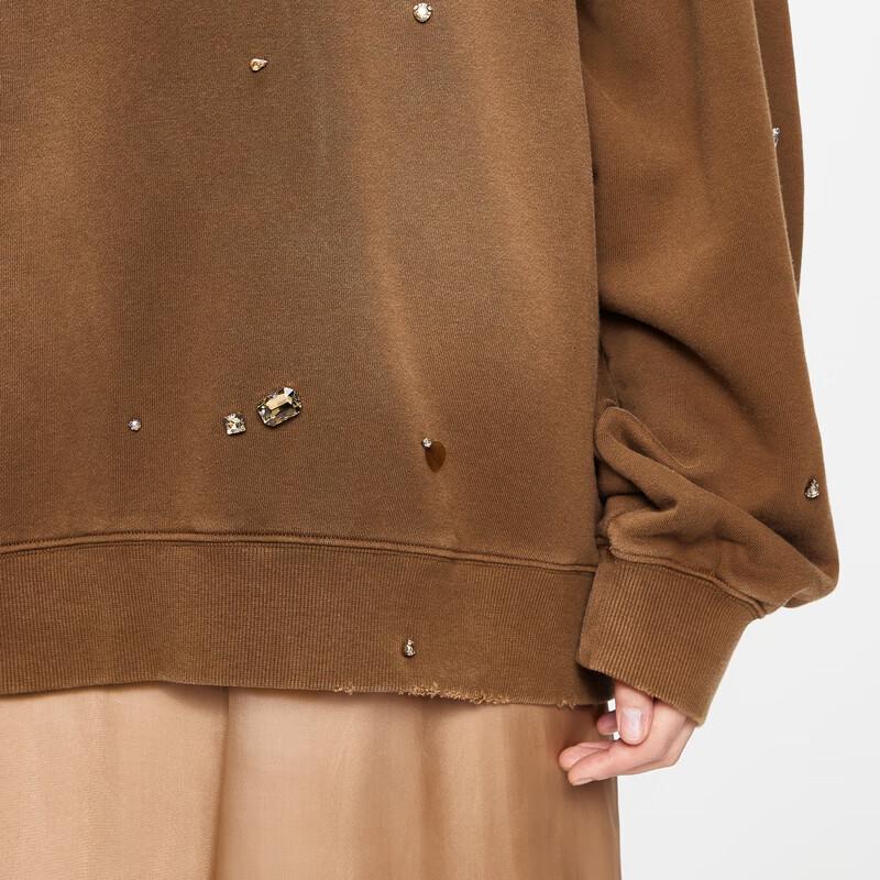 JNBY 2024 Winter Loose Round Neck Sweatshirt