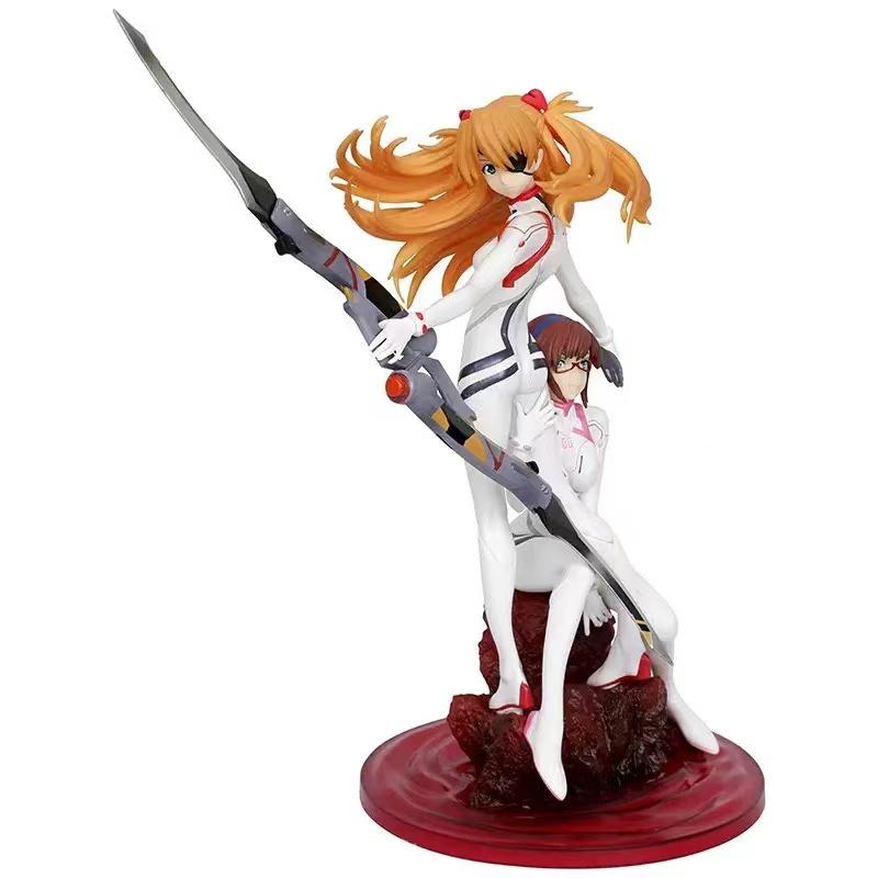 New Neon Genesis Evangelion Asuka Mari Makinami Illustrious Anime Peripherals Creative Desktop Model Car Chassis Ornament Gifts