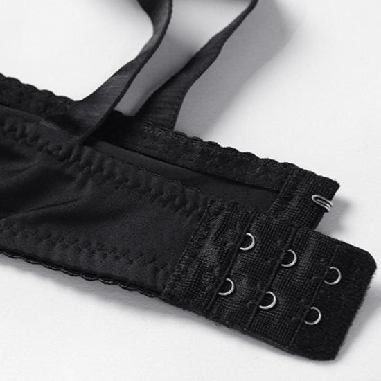 European and American Women Lingerie Ultra Thin Cup Underwear Top Sexy Lace Brassiere Plus Size Embroidered Bra