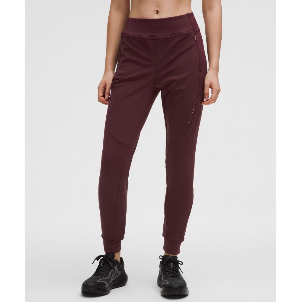 

Lululemon Джоггеры для бега с высокой посадкой для холодной погоды, полная длина, гранатовый 6